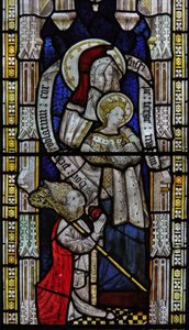 Window Ew depicting St Anne Teaching the Virgin to read