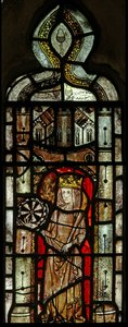 Window depicting St Catherine by English School