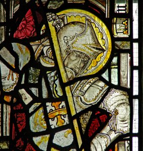 Window Ew depicting St George by English School