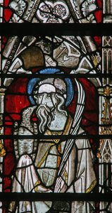 Window depicting St John by English School