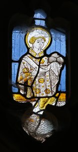 Window depicting St Stephen by English School