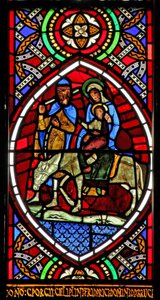Window depicting the Flight into Egypt?