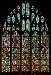 Window depicting the Tree of Jesse by English School