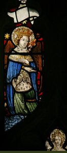 Window depicting the angelic Hierarchy: Principalities by English School