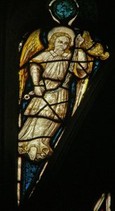 Window depicting an angel with a censer by English School