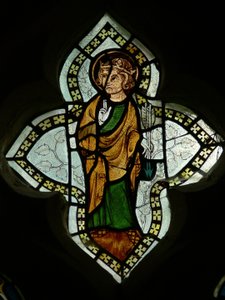 St Edmund (Window N1) by English School