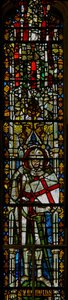 Window depicting St George by English School