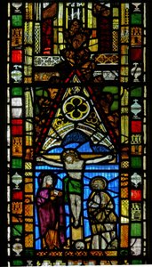 Window N2 depicting the Crucifixion by English School
