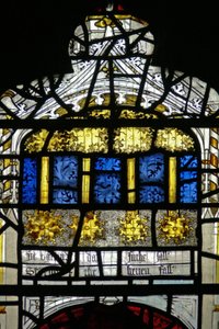 Window N3 depicting the Last Fifteen Days of the World (the Pryke of Conscience window): the stars fall by English School