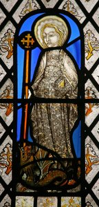 Window depicting St Margaret by English School