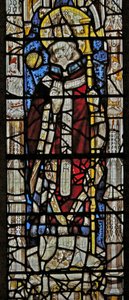 Window depicting St Martin by English School