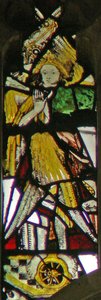 Window depicting the angelic Hierarchy: Seraphim by English School