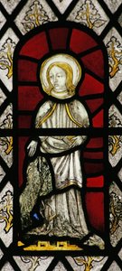 Window depicting St Agnes