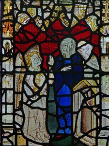 Window Ww depicting a Resurrection Scene: the Holy Women at the Tomb by English School