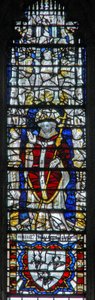 Window depicting an archbishop by English School