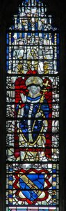 Window depicting an archbishop by English School