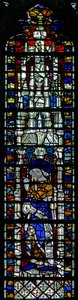 Window depicting a Prophet with scroll by English School