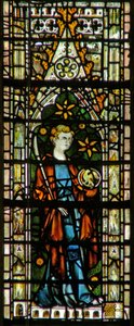 Window depicting St John by English School