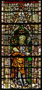 Window depicting St Matthias by English School
