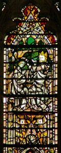 Window depicting the Coronation of the Virgin