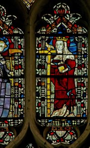 Window depicting St. Helen by English School