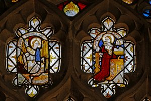 Window depicting the Annunciation by English School