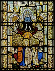 Window depicting the Ascension by English School