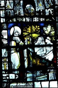 Window Depicting the Creation of Adam and Eve, Mid-15th Century by English School