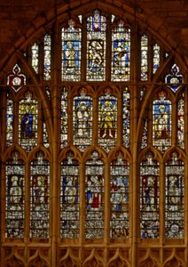 West Window: Miscellaneous Figures, Mostly Originally from the North Aisle by English School