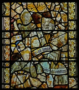 Window made up of fragments by English School