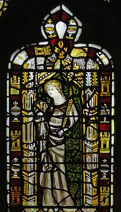 Window depicting St John by English School