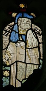 Window depicting a patriarch by English School