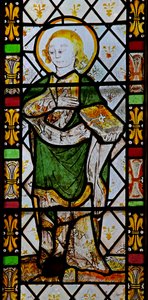 Window 3 depicting St John at the Crucifixion by English School