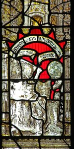 Window 6 depicting St George fighting the Gauls