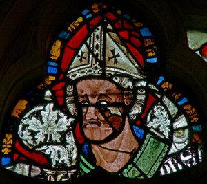 Window 2 depicting St Wulfstan by English School