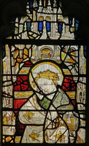 Window depicting St John by English School