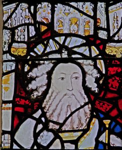 Window depicting St John the Baptist by English School
