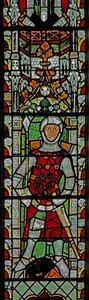 Window s4 depicting Richard de Clare by English School