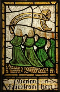 Window depicting donors - Martyn family by English School