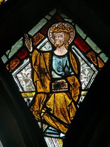 God at the Coronation of the Virgin by English School