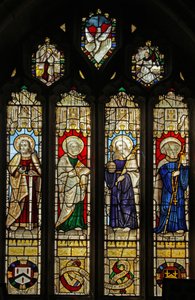 Window depicting Tubbe family by English School