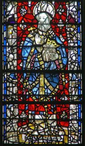 Window depicting a scene from the life of St Cuthbert