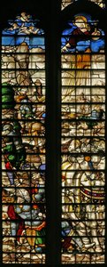 Window w22 depicting the Conversion of St Paul