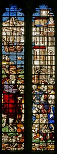 Window w23 depicting St Paul bids farewell