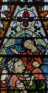 Window depicting St Christopher