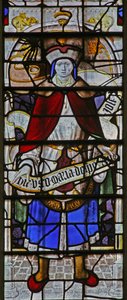 Window w2 depicting a Messenger by English School