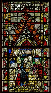 Window w37 depicting the Presentation in the Temple by English School