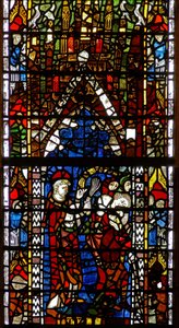 Window w38 depicting the administration of penance