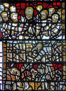 Window depicting the Last Supper (Judas in the foreground)