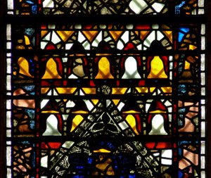 Window w41 depicting bells by English School